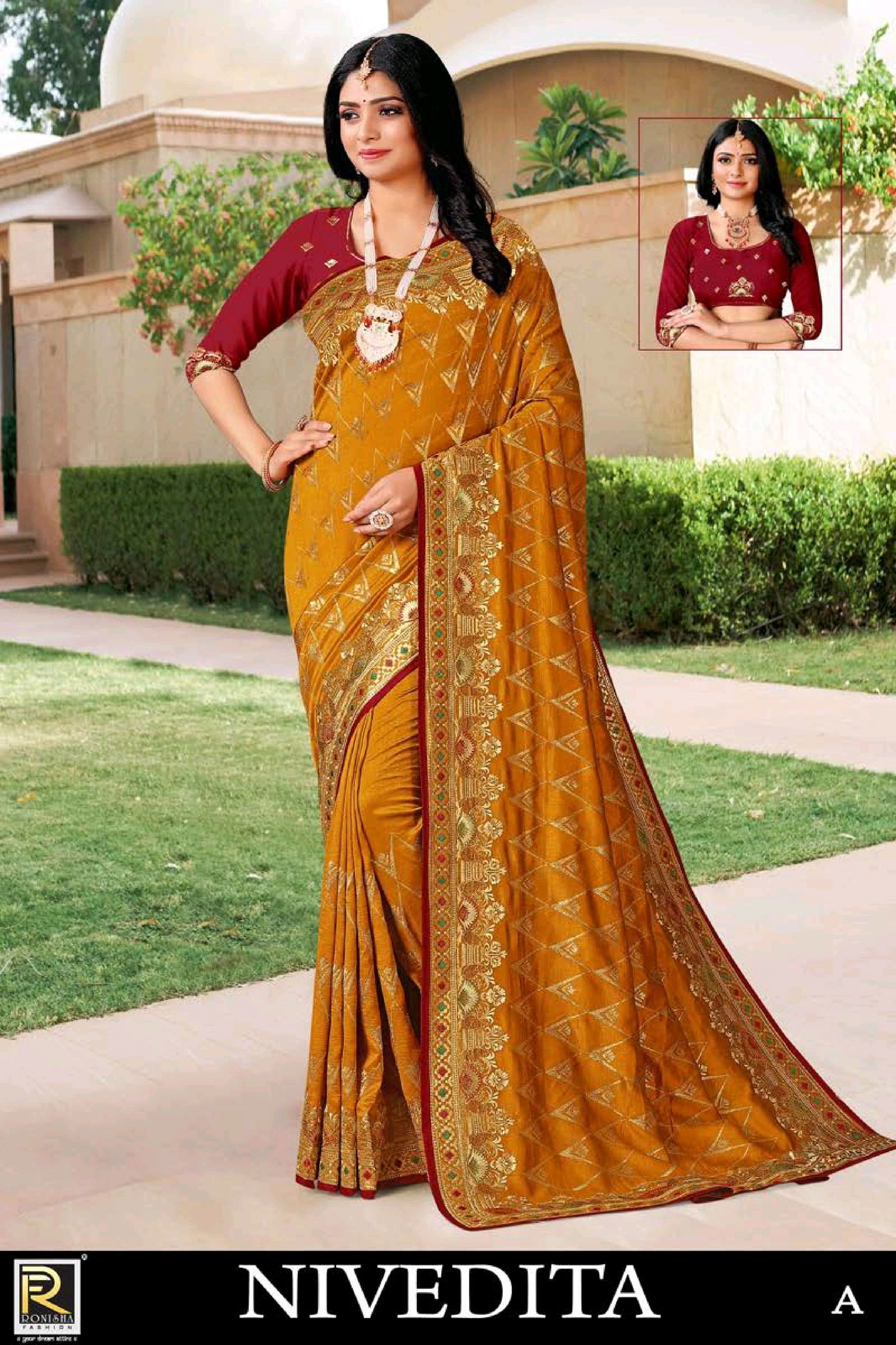 Ronisha Nivedita Designer Wholesale Wedding Wear Saree Catalog
